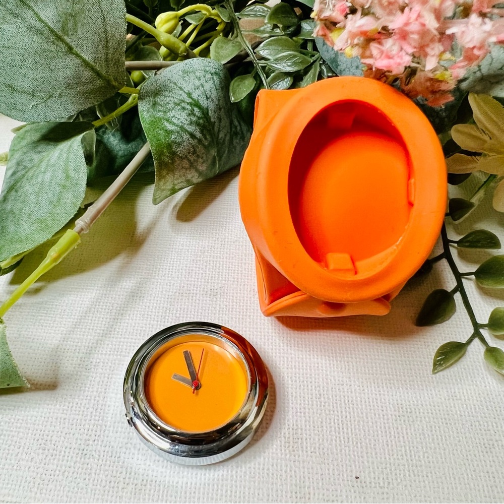 Neon Orange Slap Wrist Watch - Picture 7 of 12
